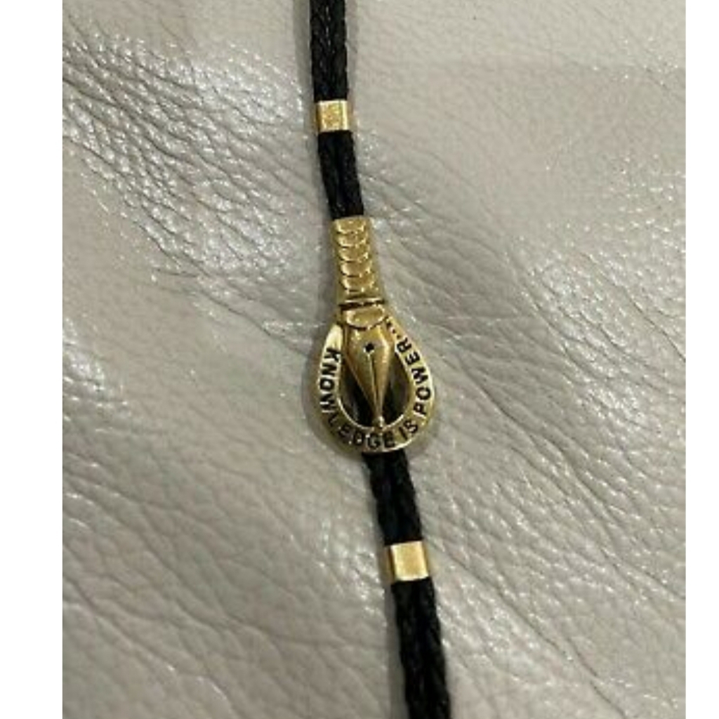 18k Yellow Gold Leather Bracelet